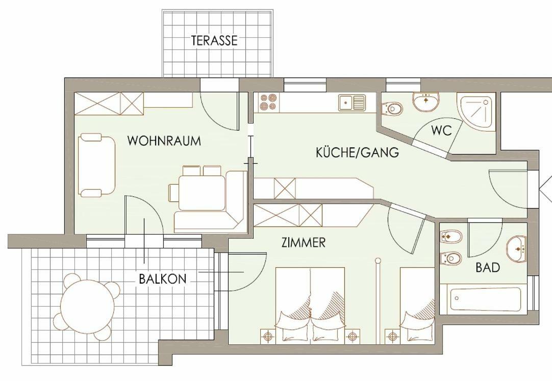 Huetterhof Apartment Tirolo Luaran gambar